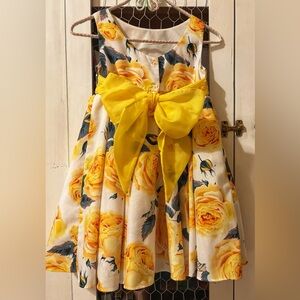 Vintage Gerat Floral Dress with Sash Bow